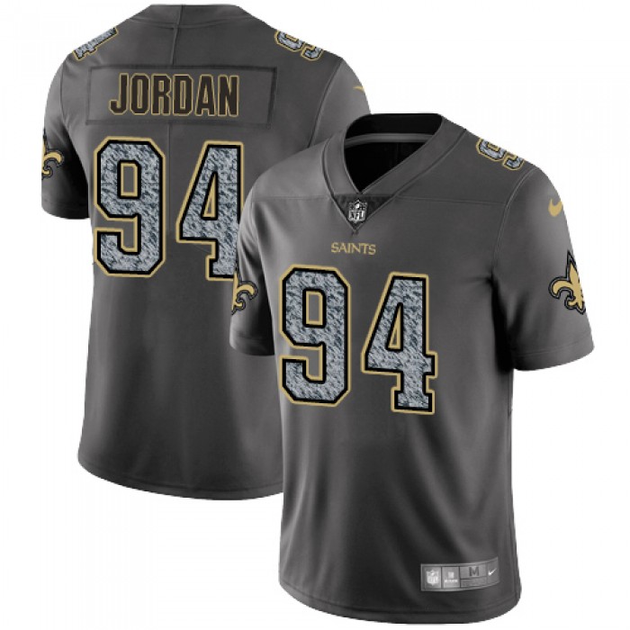 Nike New Orleans Saints #94 Cameron Jordan Gray Static Men's NFL Vapor Untouchable Game Jersey