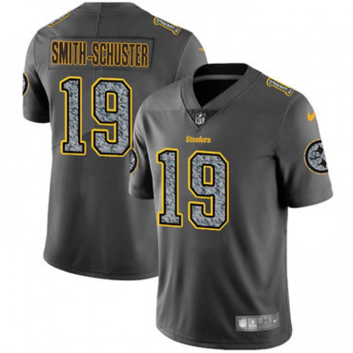 Nike Pittsburgh Steelers #19 JuJu Smith-Schuster Gray Static Men's NFL Vapor Untouchable Game Jersey