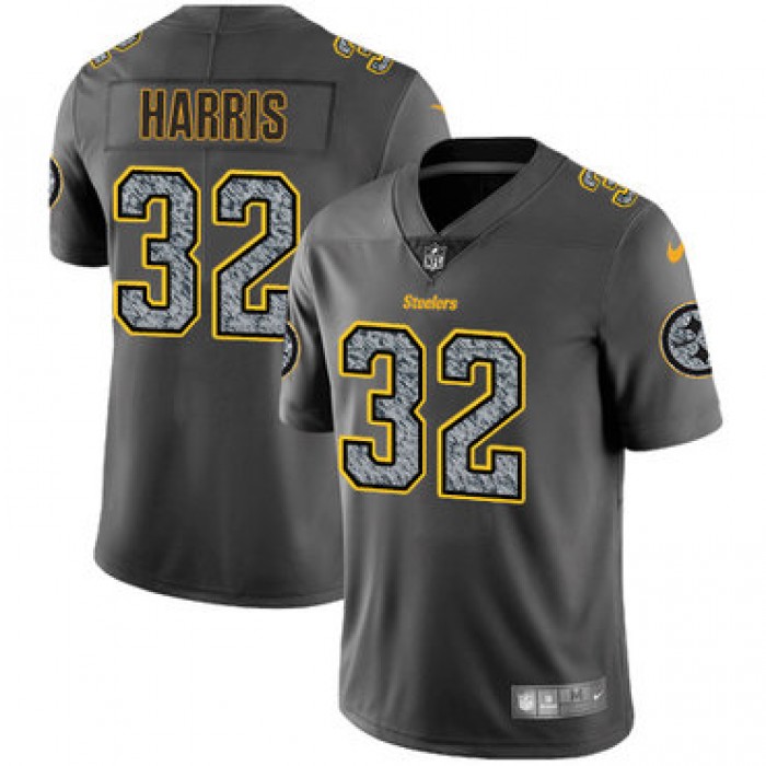 Nike Pittsburgh Steelers #32 Franco Harris Gray Static Men's NFL Vapor Untouchable Game Jersey