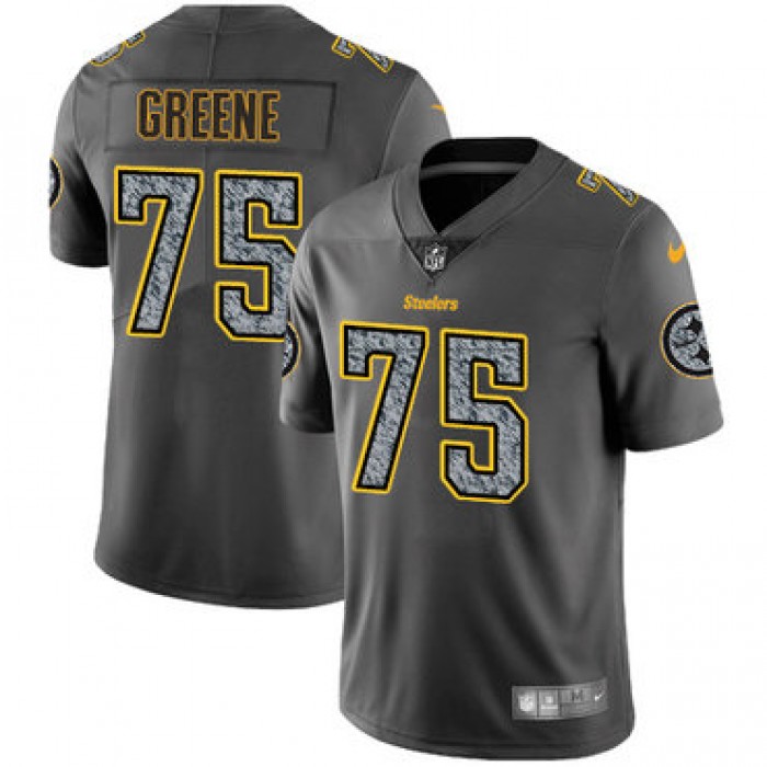 Nike Pittsburgh Steelers #75 Joe Greene Gray Static Men's NFL Vapor Untouchable Game Jersey