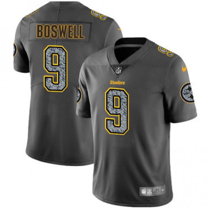 Nike Pittsburgh Steelers #9 Chris Boswell Gray Static Men's NFL Vapor Untouchable Game Jersey