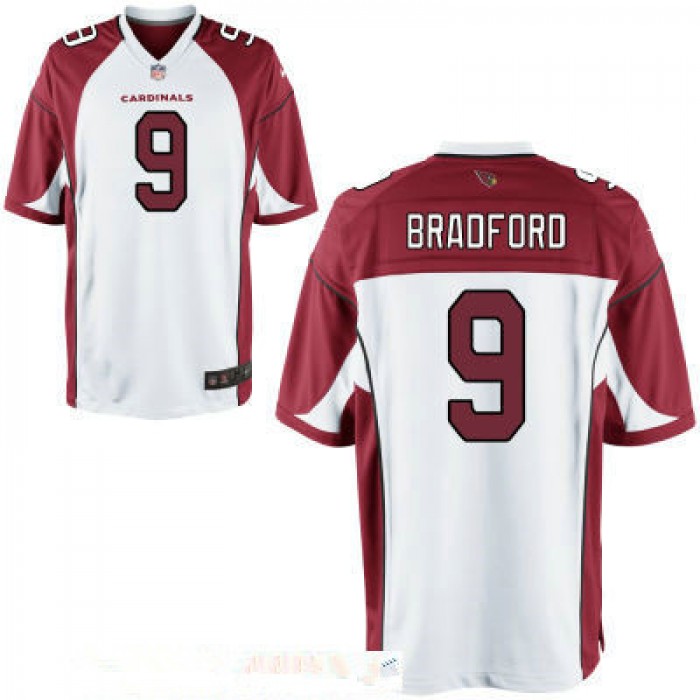Men's Arizona Cardinals #9 Sam Bradford White Road Stitched NFL Nike Game Jersey