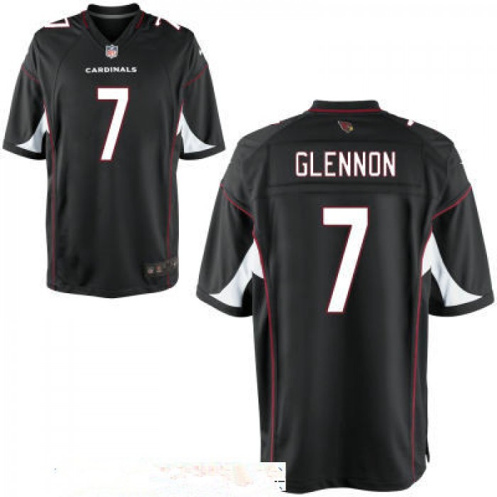 Men's Arizona Cardinals #7 Mike Glennon Black Alternate Stitched NFL Nike Game Jersey