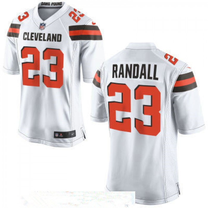 Men's Cleveland Browns #23 Damarious Randall White Road Stitched NFL Nike Game Jersey