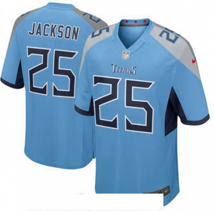 Men's Tennessee Titans #25 Adoree' Jackson Nike Light Blue New 2018 Game Jersey