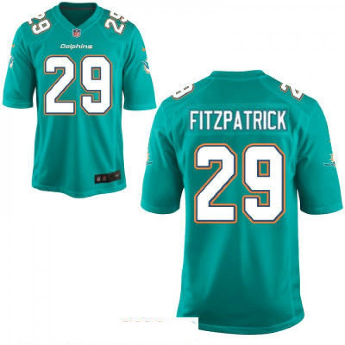 Men's Miami Dolphins #29 Minkah Fitzpatrick Green Team Color Stitched NFL Nike Game Jersey
