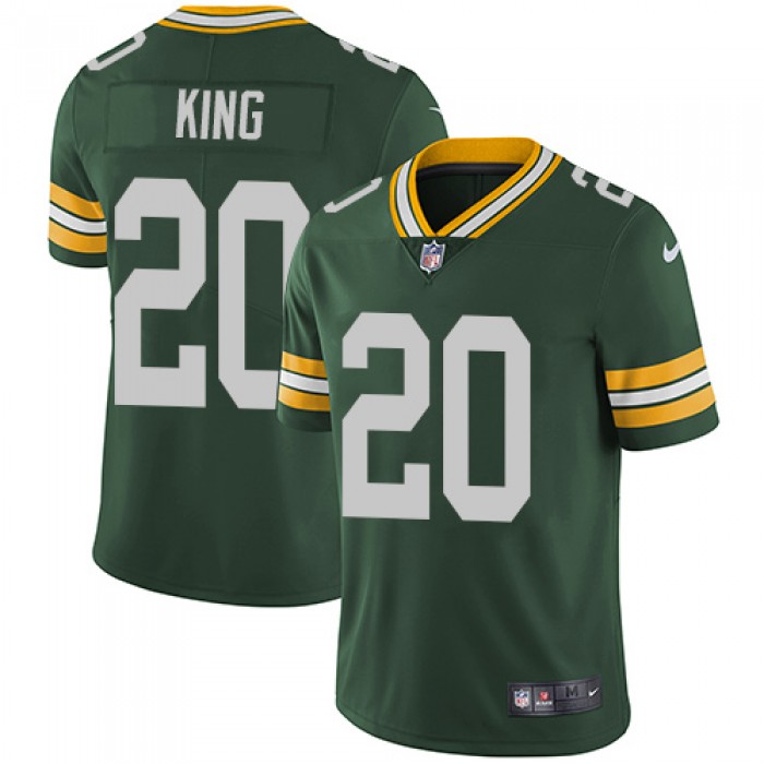 Nike Green Bay Packers #20 Kevin King Green Team Color Men's Stitched NFL Vapor Untouchable Limited Jersey
