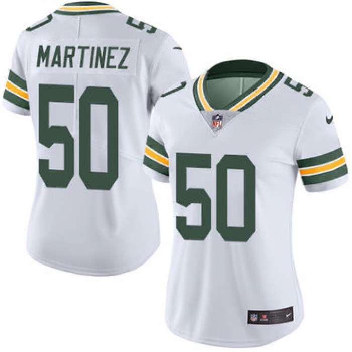 Women's Nike Green Bay Packers #50 Blake Martinez White Stitched NFL Vapor Untouchable Limited Jersey