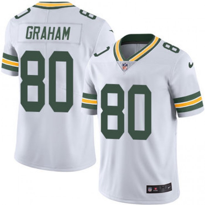 Nike Green Bay Packers #80 Jimmy Graham White Men's Stitched NFL Vapor Untouchable Limited Jersey