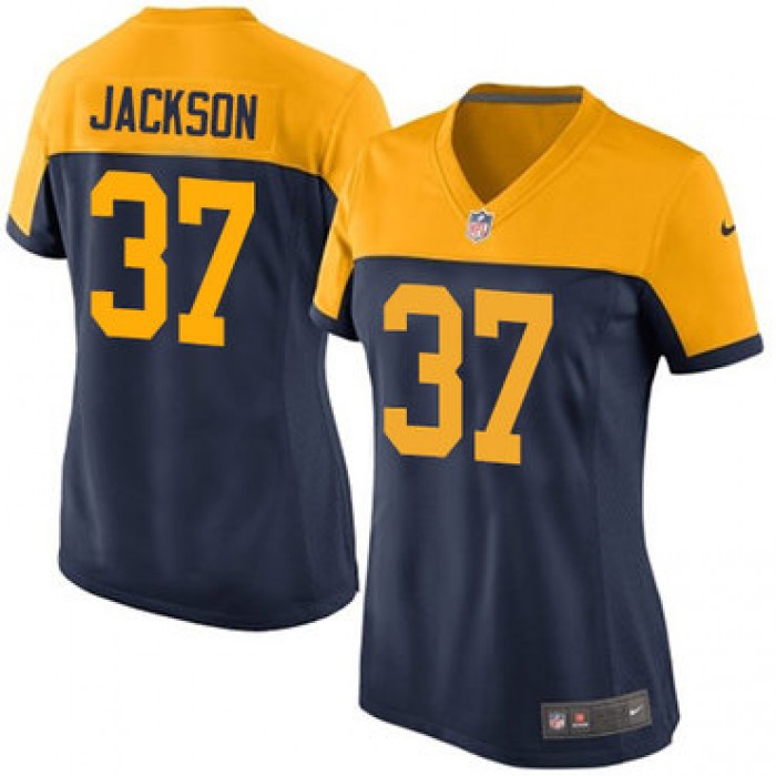 Nike Packers #37 Josh Jackson Navy Blue Alternate Women's Stitched NFL New Limited Jersey