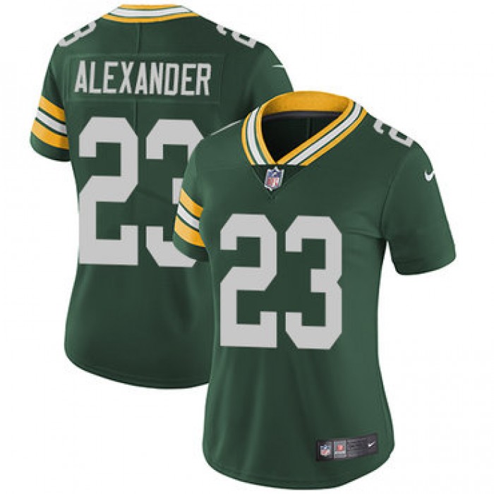 Nike Packers #23 Jaire Alexander Green Team Color Women's Stitched NFL Vapor Untouchable Limited Jersey