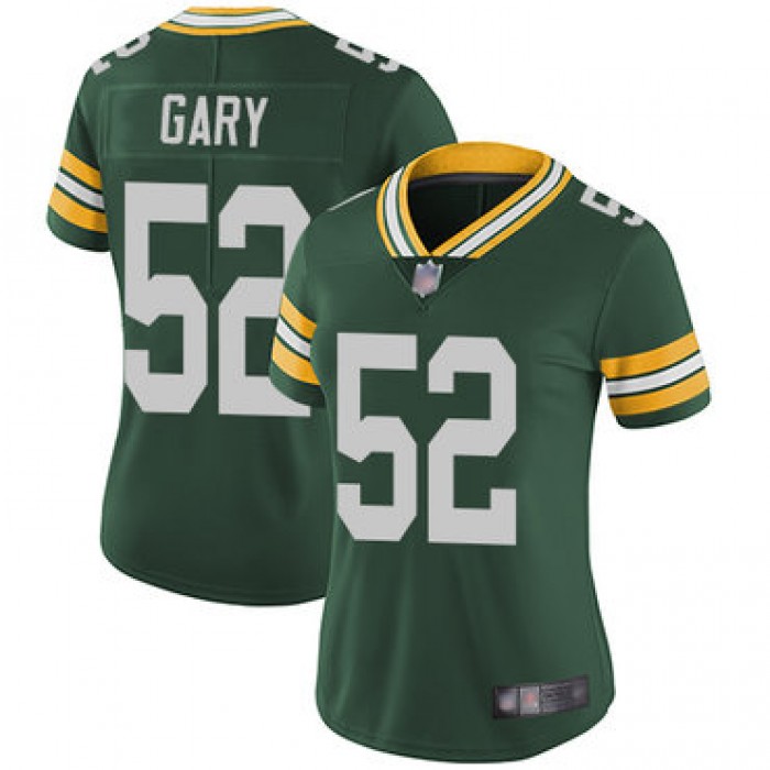 Packers #52 Rashan Gary Green Team Color Women's Stitched Football Vapor Untouchable Limited Jersey