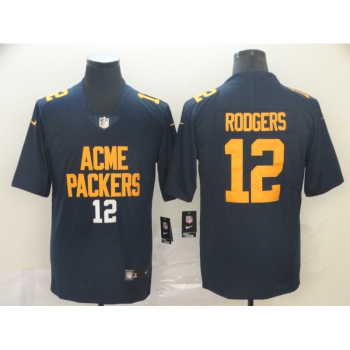 Nike Packers 12 Aaron Rodgers Navy City Edition Vapor Untouchable Limited Jersey