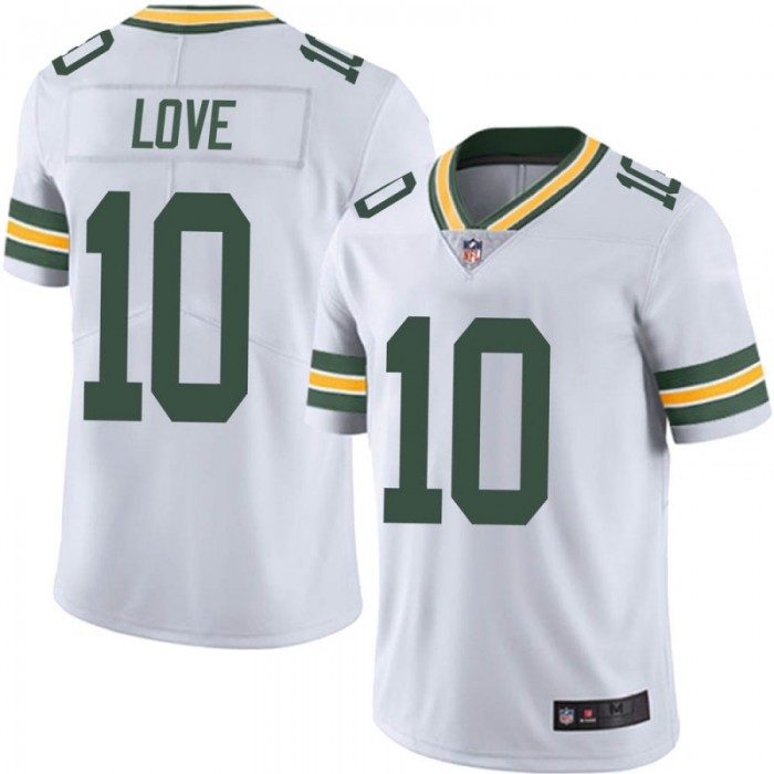 Youth Green Bay Packers #10 Jordan Love White Limited Vapor Untouchable Jersey