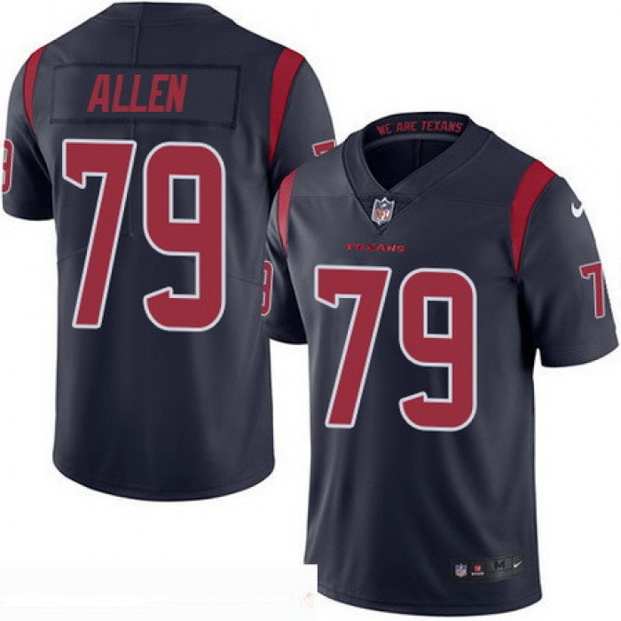 Men's Houston Texans #79 Jeff Allen Navy Blue 2016 Color Rush Stitched NFL Nike Limited Jersey