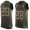 Men's Houston Texans #28 Alfred Blue Green Salute to Service Hot Pressing Player Name & Number Nike NFL Tank Top Jersey