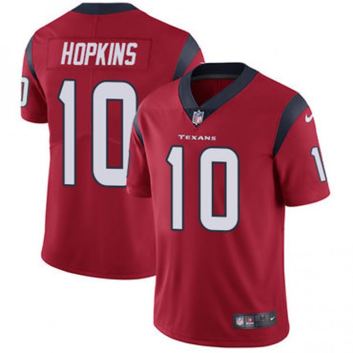 Nike Houston Texans #10 DeAndre Hopkins Red Alternate Men's Stitched NFL Vapor Untouchable Limited Jersey