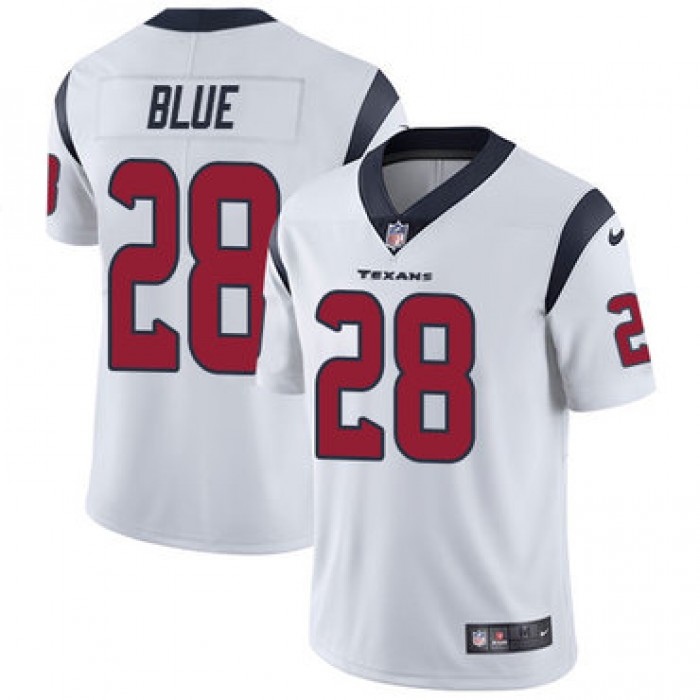 Nike Houston Texans #28 Alfred Blue White Men's Stitched NFL Vapor Untouchable Limited Jersey