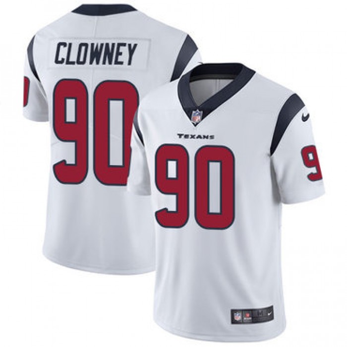 Nike Houston Texans #90 Jadeveon Clowney White Men's Stitched NFL Vapor Untouchable Limited Jersey