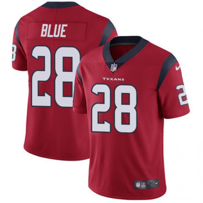 Nike Houston Texans #28 Alfred Blue Red Alternate Men's Stitched NFL Vapor Untouchable Limited Jersey