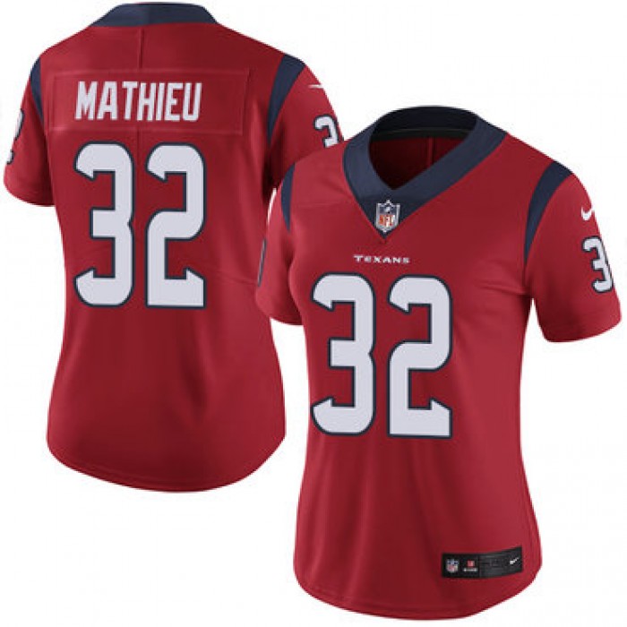Nike Texans #32 Tyrann Mathieu Red Alternate Women's Stitched NFL Vapor Untouchable Limited Jersey