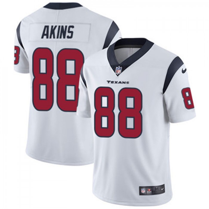 Nike Houston Texans #88 Jordan Akins White Men's Stitched NFL Vapor Untouchable Limited Jersey