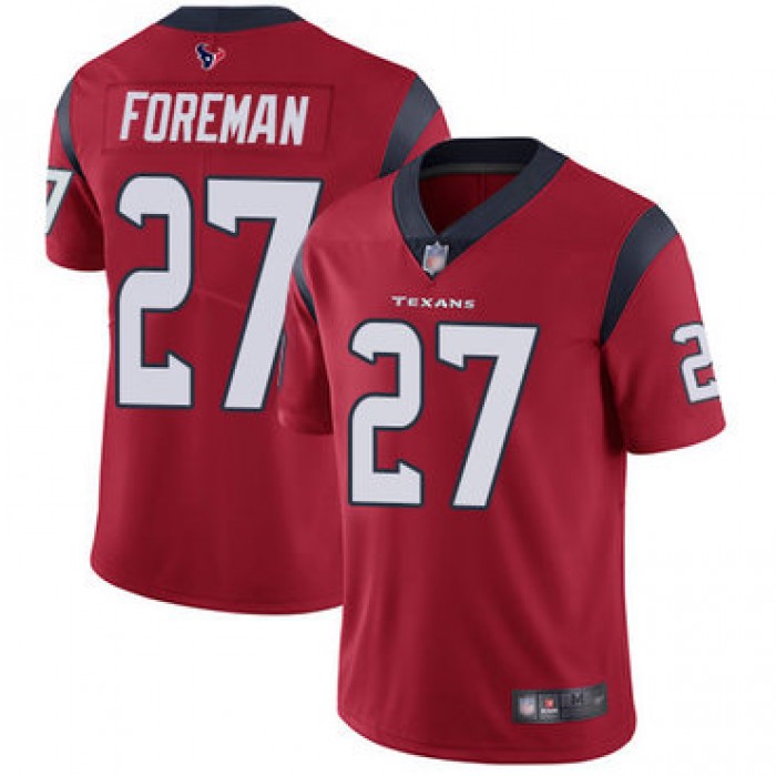 Texans #27 D'Onta Foreman Red Alternate Men's Stitched Football Vapor Untouchable Limited Jersey