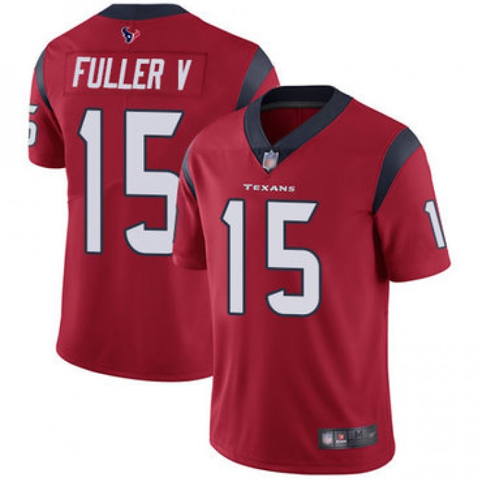 Texans #15 Will Fuller V Red Alternate Men's Stitched Football Vapor Untouchable Limited Jersey