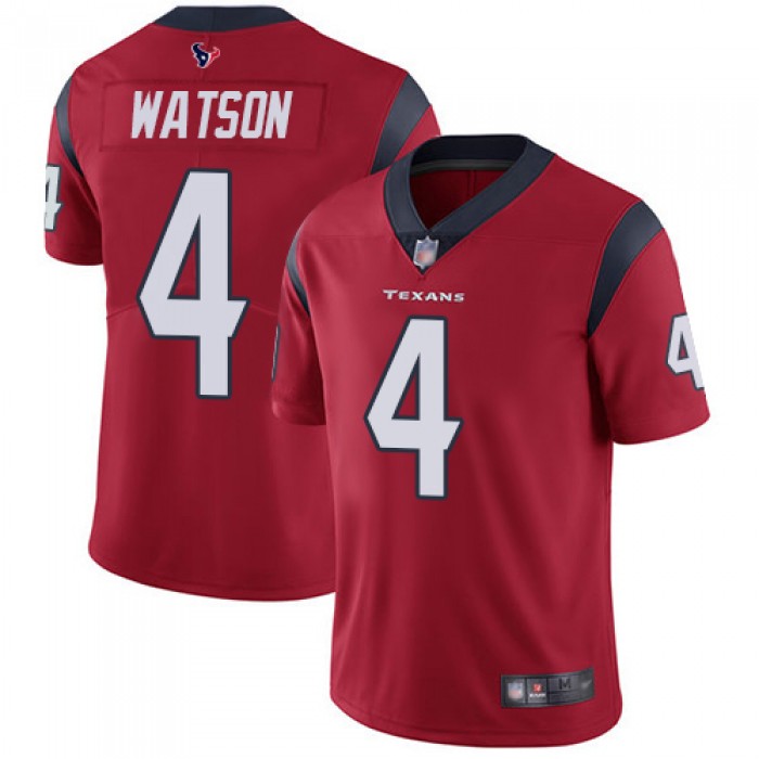 Texans #4 Deshaun Watson Red Alternate Men's Stitched Football Vapor Untouchable Limited Jersey
