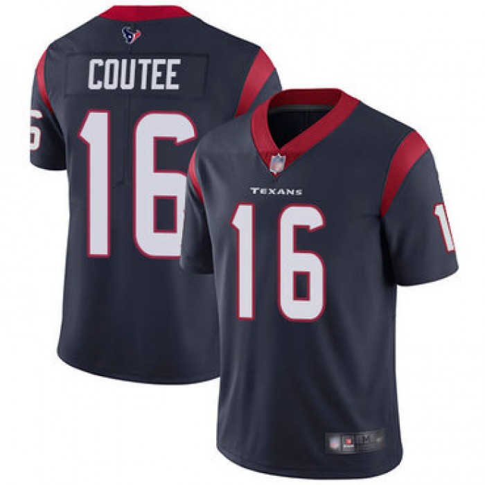 Texans #16 Keke Coutee Navy Blue Team Color Men's Stitched Football Vapor Untouchable Limited Jersey