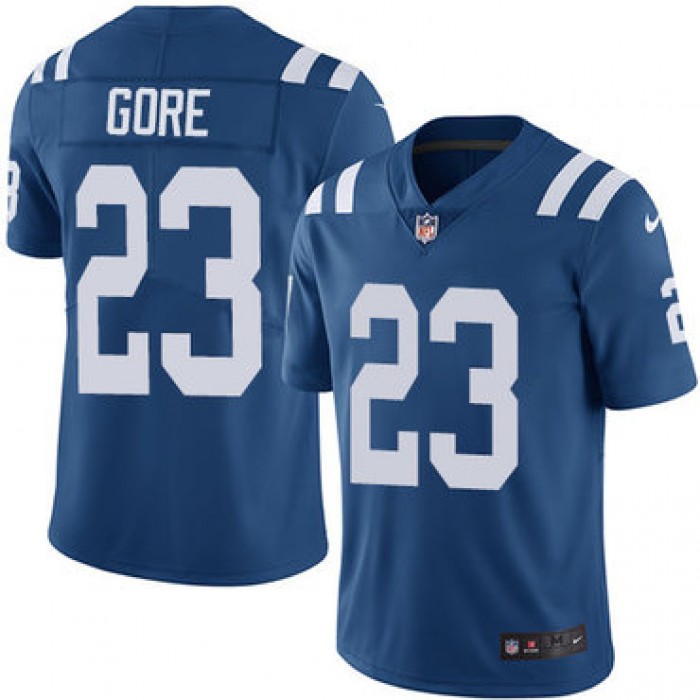 Nike Colts #23 Frank Gore Royal Blue Team Color Men's Stitched NFL Vapor Untouchable Limited Jersey