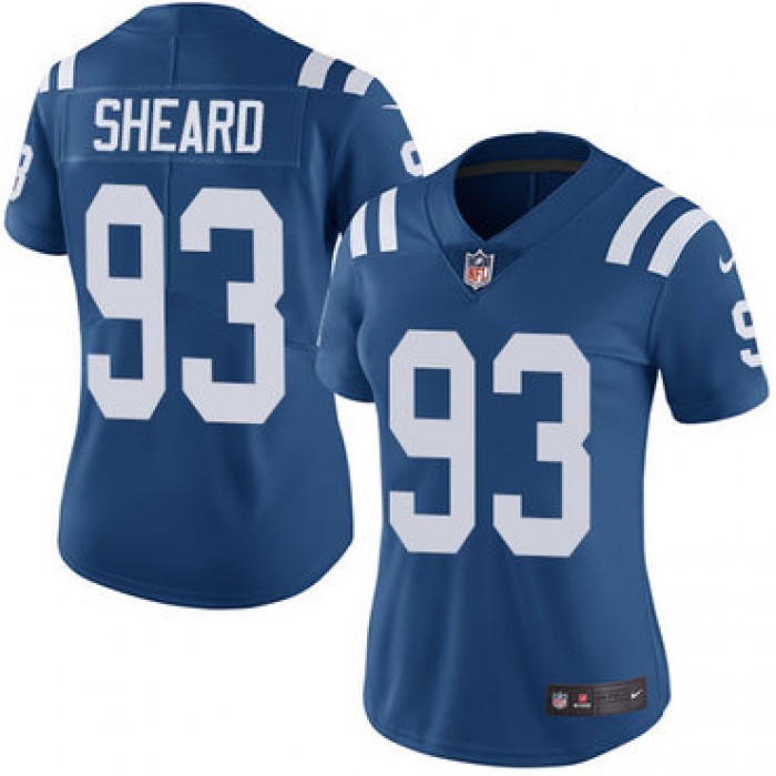 Women's Nike Indianapolis Colts #93 Jabaal Sheard Royal Blue Team Color Stitched NFL Vapor Untouchable Limited Jersey