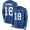 Nike Colts #18 Peyton Manning Royal Blue Team Color Men's Stitched NFL Limited Therma Long Sleeve Jersey