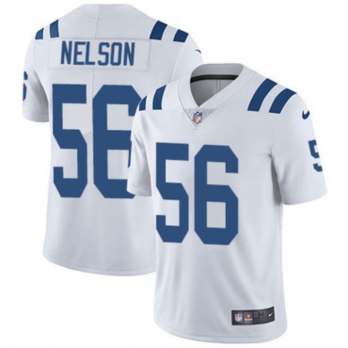 Nike Indianapolis Colts #56 Quenton Nelson White Men's Stitched NFL Vapor Untouchable Limited Jersey