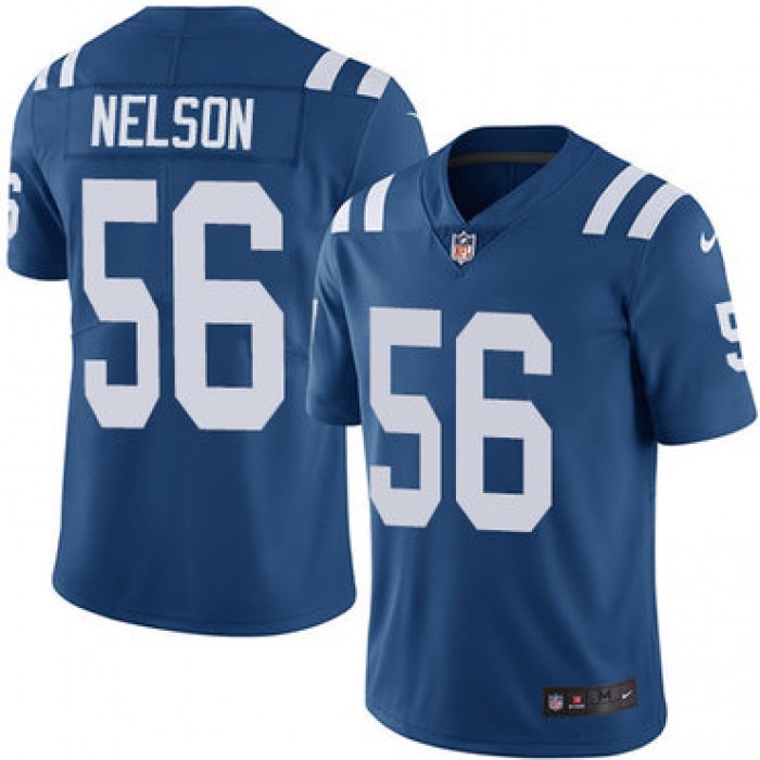 Nike Indianapolis Colts #56 Quenton Nelson Royal Blue Team Color Men's Stitched NFL Vapor Untouchable Limited Jersey