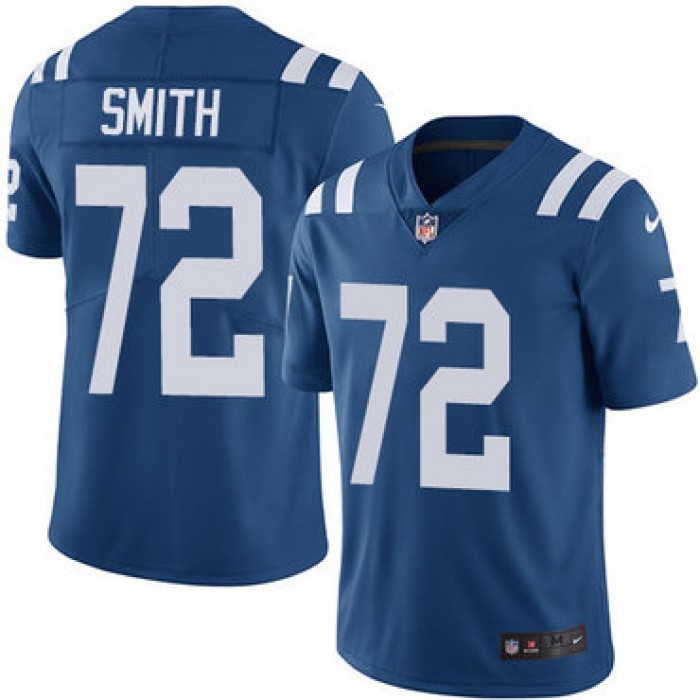 Nike Indianapolis Colts #72 Braden Smith Royal Blue Team Color Men's Stitched NFL Vapor Untouchable Limited Jersey