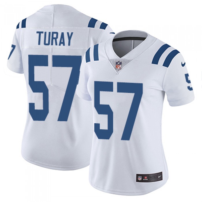 Nike Colts #57 Kemoko Turay White Women's Stitched NFL Vapor Untouchable Limited Jersey