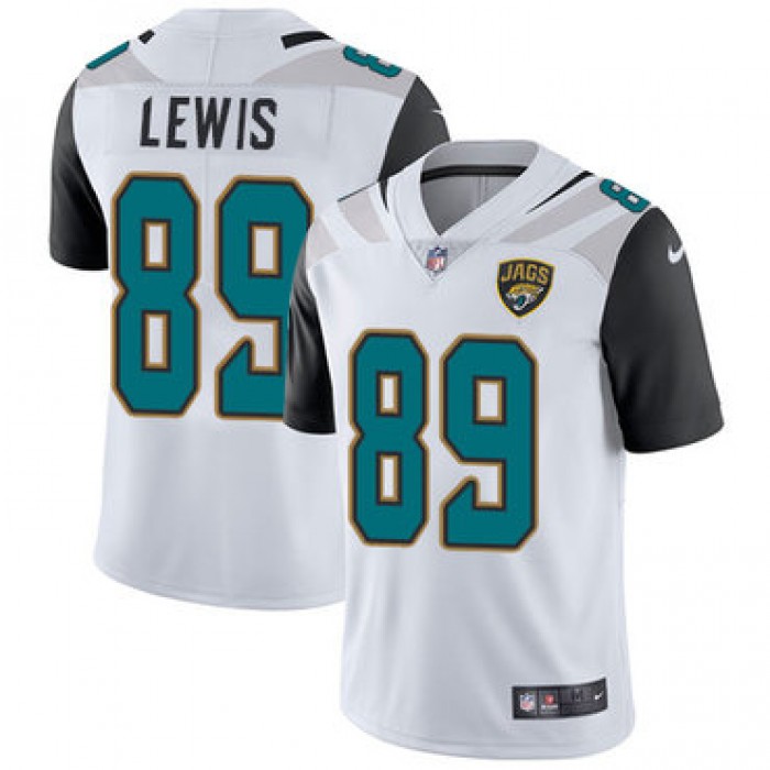 Nike Jacksonville Jaguars #89 Marcedes Lewis White Men's Stitched NFL Vapor Untouchable Limited Jersey