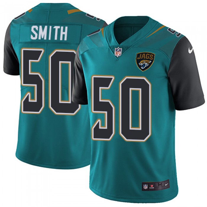 Nike Jacksonville Jaguars #50 Telvin Smith Teal Green Team Color Men's Stitched NFL Vapor Untouchable Limited Jersey