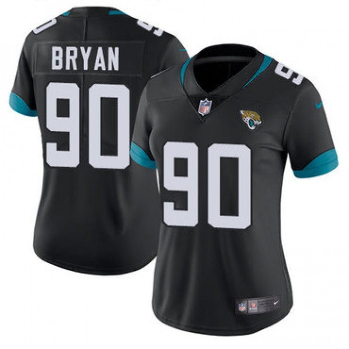 Nike Jacksonville Jaguars #90 Taven Bryan Black Alternate Women's Stitched NFL Vapor Untouchable Limited Jersey
