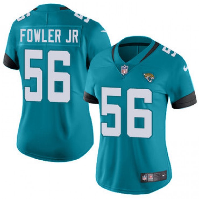 Nike Jacksonville Jaguars #56 Dante Fowler Jr Teal Green Team Color Women's Stitched NFL Vapor Untouchable Limited Jersey