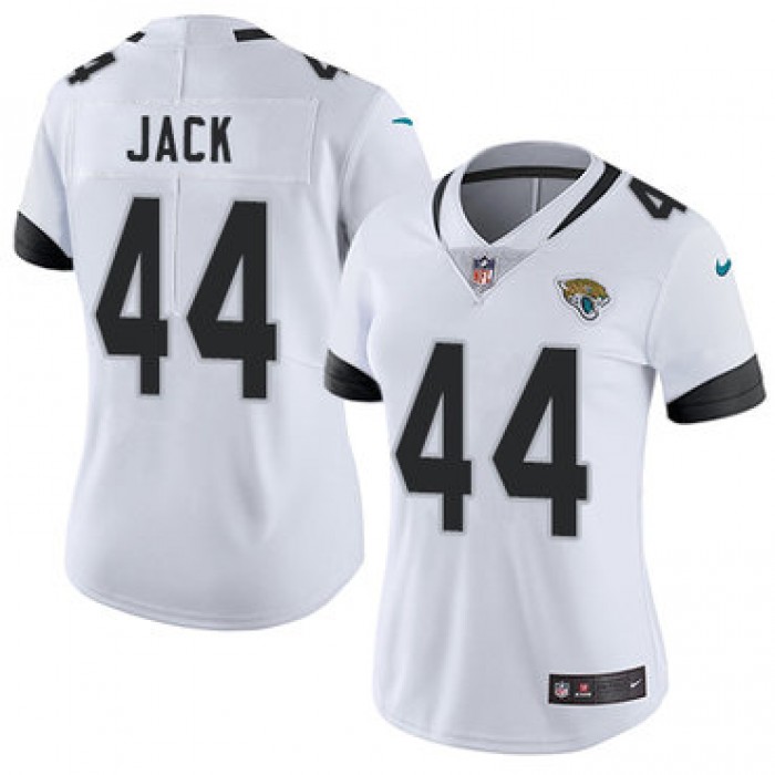 Nike Jacksonville Jaguars #44 Myles Jack White Women's Stitched NFL Vapor Untouchable Limited Jersey