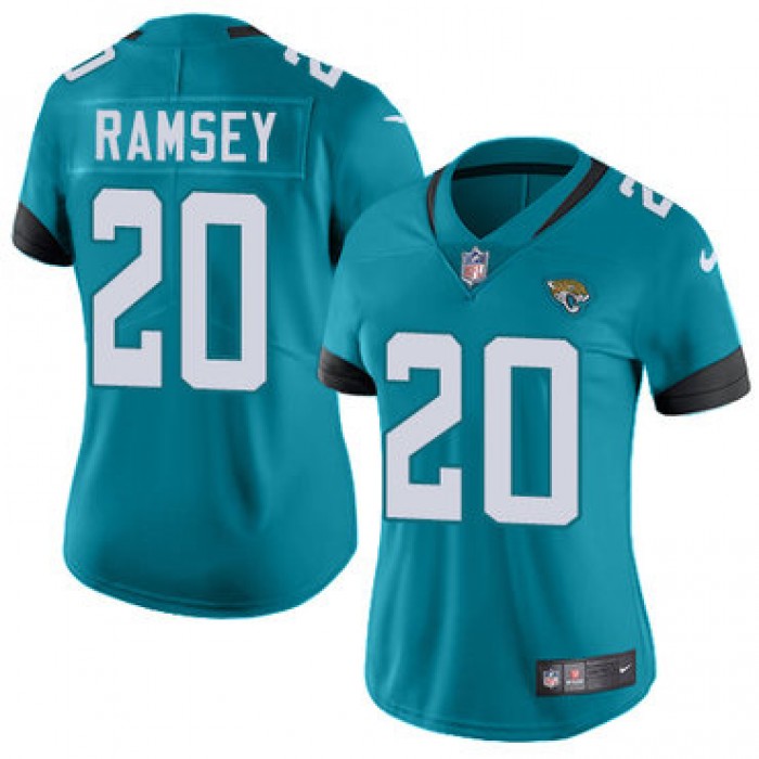 Nike Jacksonville Jaguars #20 Jalen Ramsey Teal Green Team Color Women's Stitched NFL Vapor Untouchable Limited Jersey