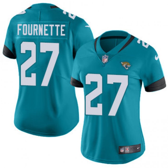 Nike Jacksonville Jaguars #27 Leonard Fournette Teal Green Team Color Women's Stitched NFL Vapor Untouchable Limited Jersey