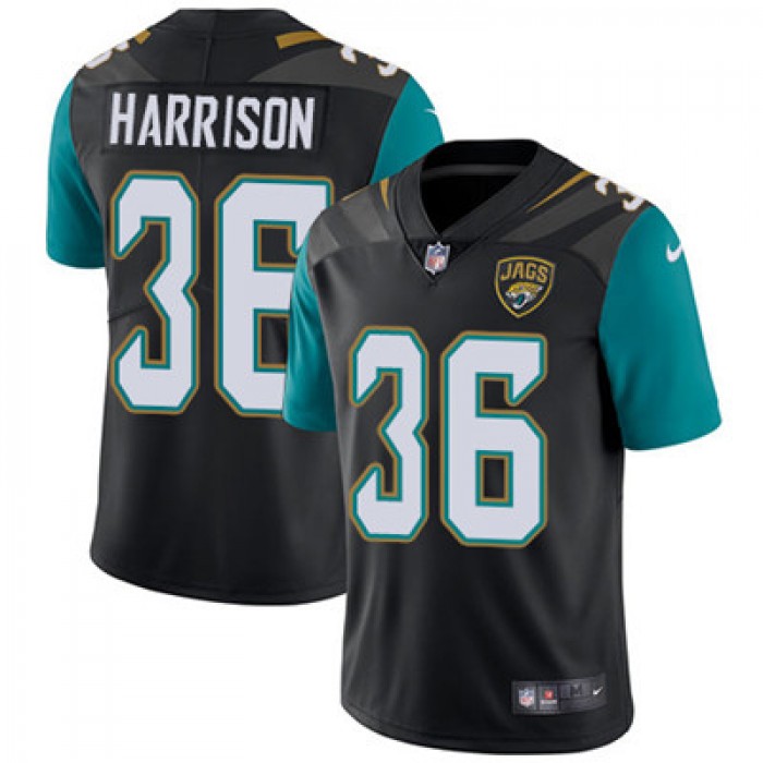 Nike Jacksonville Jaguars #36 Ronnie Harrison Black Alternate Men's Stitched NFL Vapor Untouchable Limited Jersey