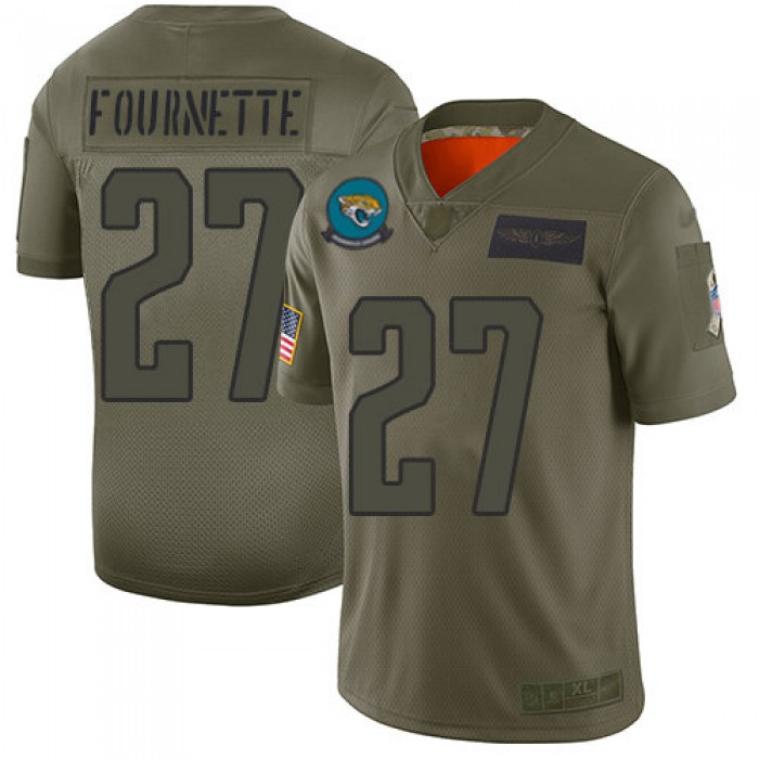 Nike Jaguars #27 Leonard Fournette Camo Men's Stitched NFL Limited 2019 Salute To Service Jersey