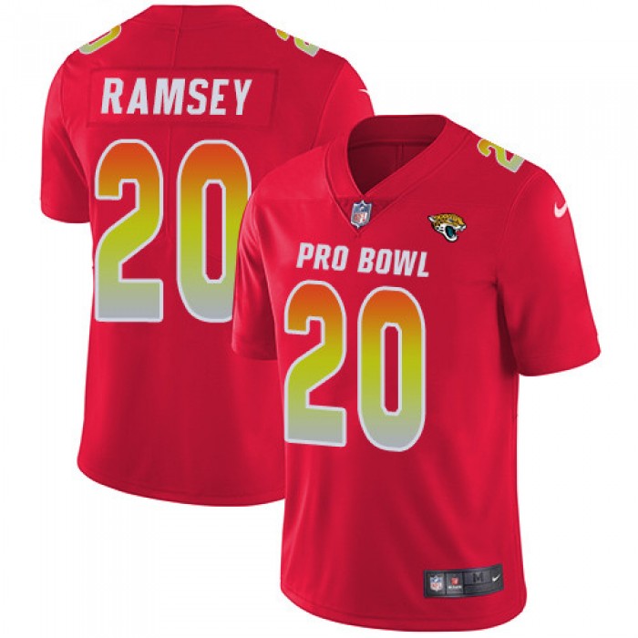 Nike Jacksonville Jaguars #20 Jalen Ramsey Red Men's Stitched NFL Limited AFC 2019 Pro Bowl Jersey