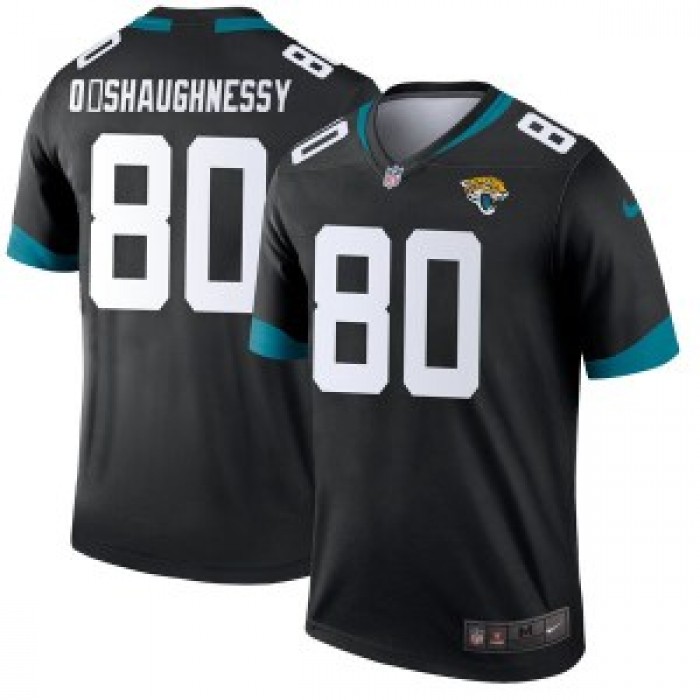 Nike #80 James O'Shaughnessy Jacksonville Jaguars Men's Legend Black Jersey