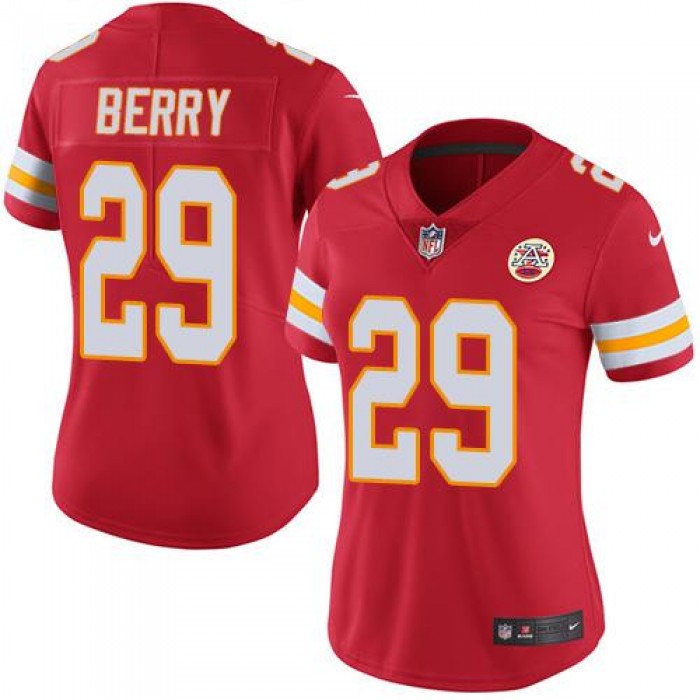 Nike Chiefs #29 Eric Berry Red Women's Stitched NFL Limited Rush Jersey