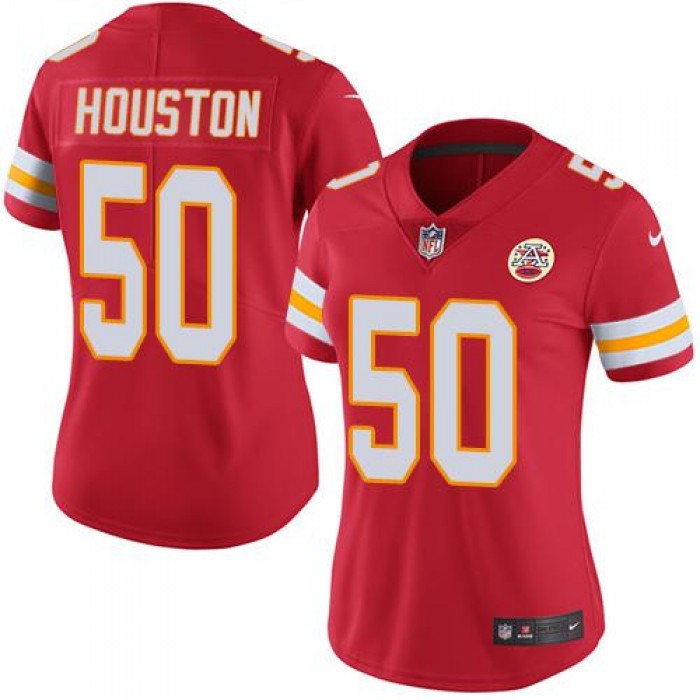 Nike Chiefs #50 Justin Houston Red Women's Stitched NFL Limited Rush Jersey